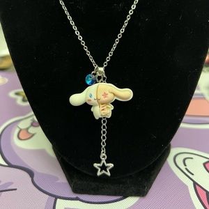Cinnamoroll cute💜 & creepy💀 Handcrafted stainless steel necklace